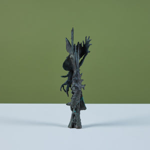 Cast Bronze Armory Tower Statuette by J. Dale M'Hall