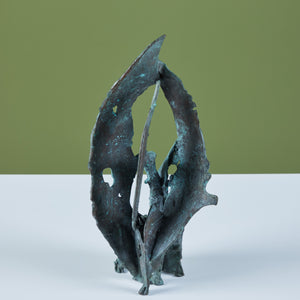 Cast Bronze 'Fins Pacifica' Sculpture by J. Dale M'Hall