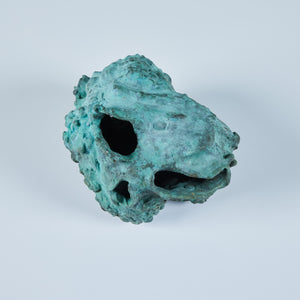 Cast Bronze Skull Sculpture by J. Dale M'Hall