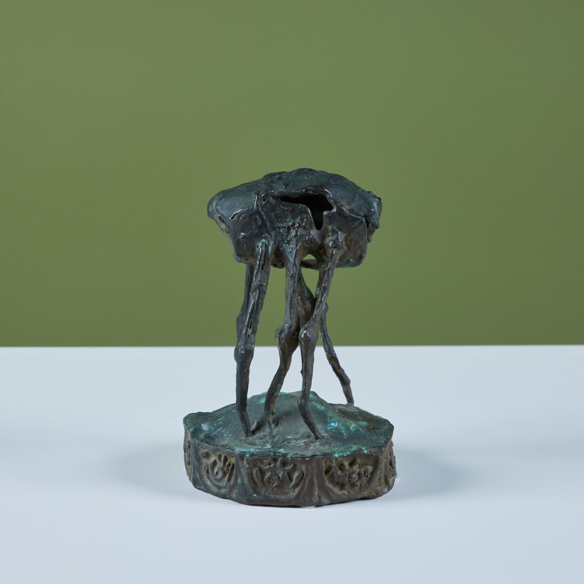 Cast Bronze 'Sand Flea' Sculpture by J. Dale M'Hall