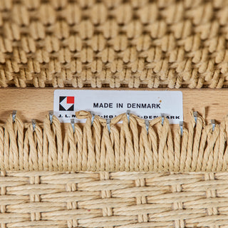 Niels Møller Ottoman with Danish Cord Seat