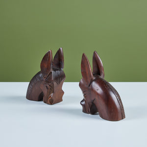 Pair of Donkey Bookends