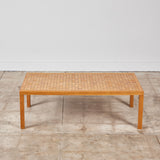 Gordon & Jane Martz Rectangular Coffee Table with Oak Mosaic Inlay