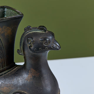 Chinese Zun Rooster Vessel