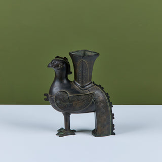 Chinese Zun Rooster Vessel