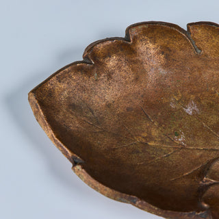 Cast Iron Copper Leaf Dish