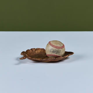 Cast Iron Copper Leaf Dish