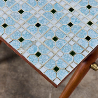 Jens H. Quistgaard Custom Tile Top Side Table for Richard Nissen