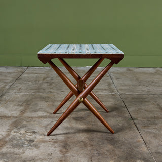 Jens H. Quistgaard Custom Tile Top Side Table for Richard Nissen