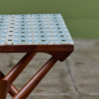 Jens H. Quistgaard Custom Tile Top Side Table for Richard Nissen