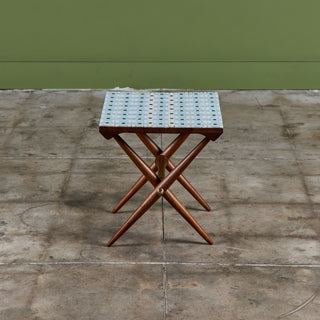 Jens H. Quistgaard Custom Tile Top Side Table for Richard Nissen