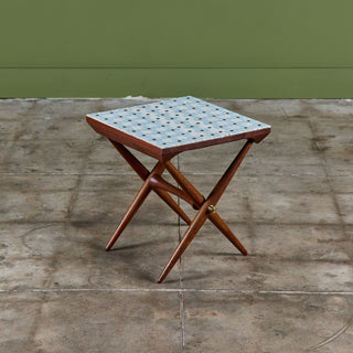 Jens H. Quistgaard Custom Tile Top Side Table for Richard Nissen