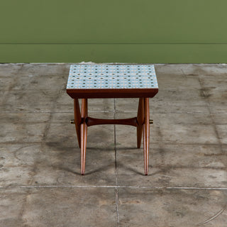 Jens H. Quistgaard Custom Tile Top Side Table for Richard Nissen