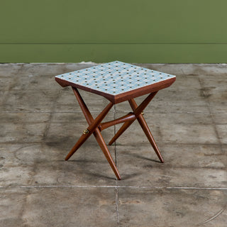 Jens H. Quistgaard Custom Tile Top Side Table for Richard Nissen