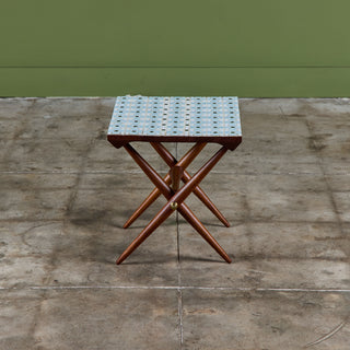 Jens H. Quistgaard Custom Tile Top Side Table for Richard Nissen