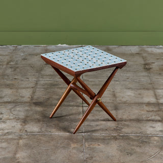 Jens H. Quistgaard Custom Tile Top Side Table for Richard Nissen