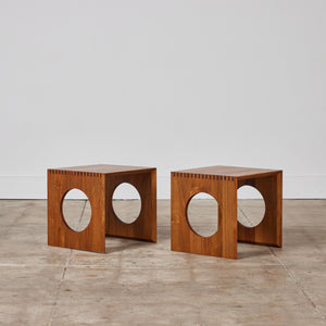 Pair of Jens H. Quistgaard Interlocking Cube Side Tables