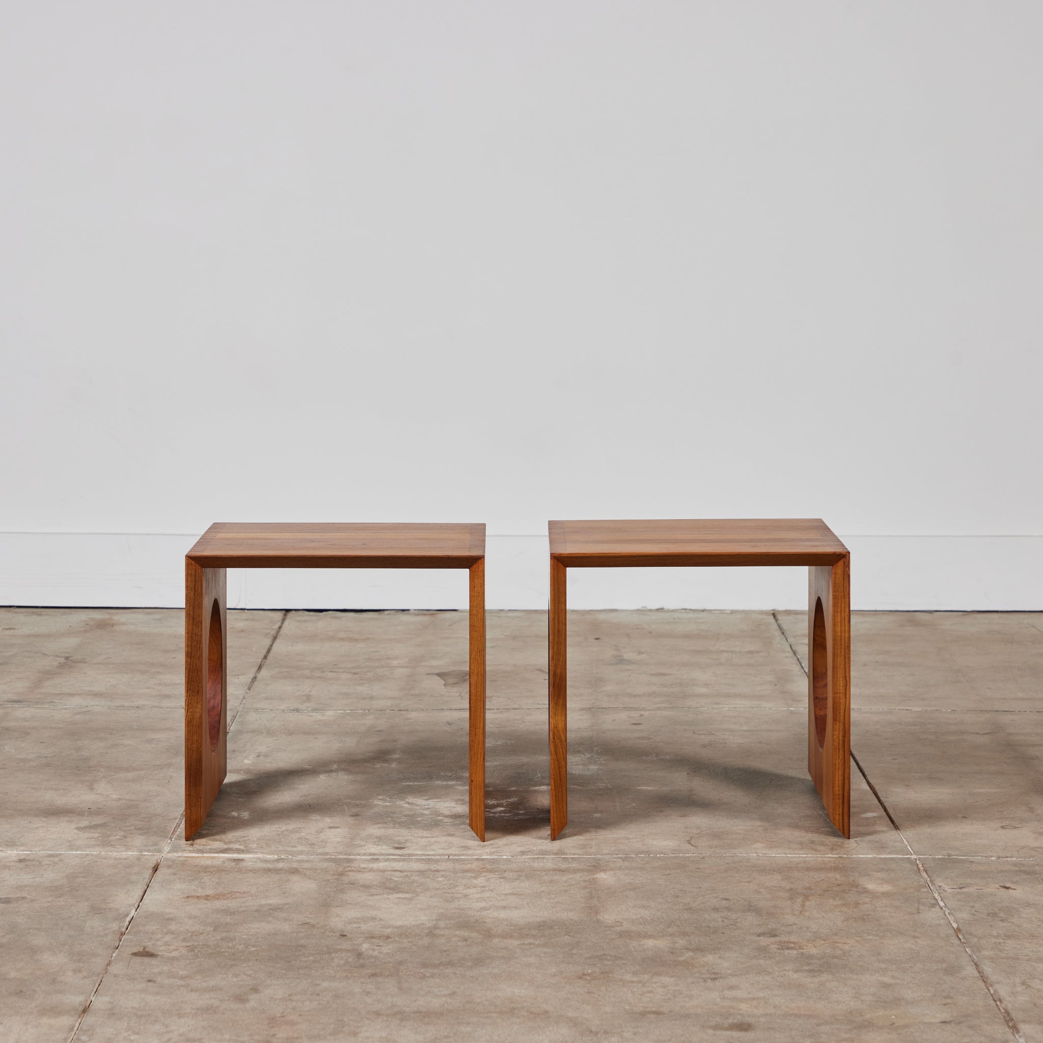 Pair of Jens H. Quistgaard Interlocking Cube Side Tables