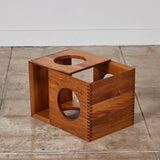 Pair of Jens H. Quistgaard Interlocking Cube Side Tables