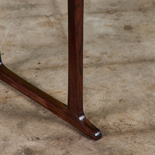 Jens H. Quistgaard Rosewood Side Table with Tile Inlay