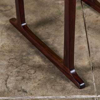 Jens H. Quistgaard Rosewood Side Table with Tile Inlay
