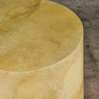 Karl Springer Goatskin Lacquered Side Table