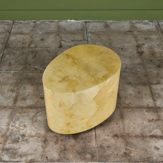 Karl Springer Goatskin Lacquered Side Table