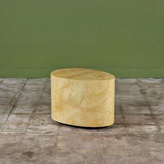 Karl Springer Goatskin Lacquered Side Table
