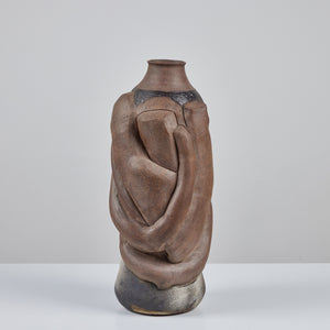 Hand Built Large Abstract Stoneware Vessel