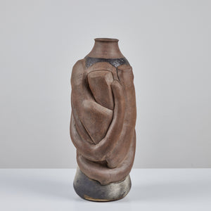 Hand Built Large Abstract Stoneware Vessel