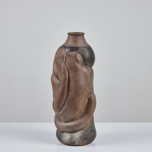 Hand Built Large Abstract Stoneware Vessel