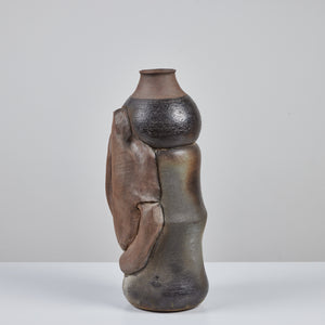 Hand Built Large Abstract Stoneware Vessel