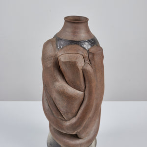 Hand Built Large Abstract Stoneware Vessel