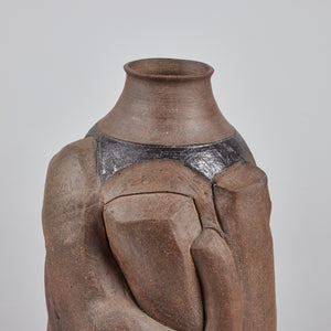 Hand Built Large Abstract Stoneware Vessel