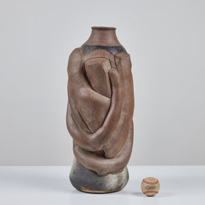 Hand Built Large Abstract Stoneware Vessel