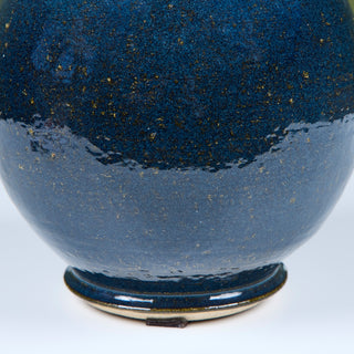 Large Scale Blue Studio Ceramic Vase