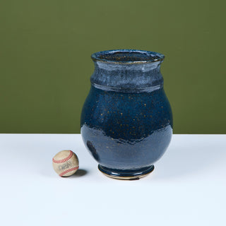 Large Scale Blue Studio Ceramic Vase