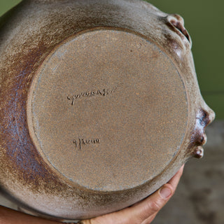 Sculptural Ceramic Face Vessel
