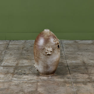 Sculptural Ceramic Face Vessel