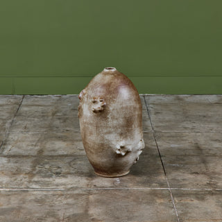 Sculptural Ceramic Face Vessel