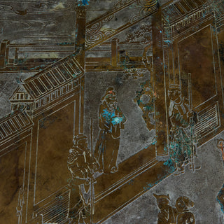 Philip & Kelvin Laverne Acid Etched Bronze "Chan" Coffee Table