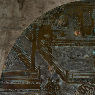 Philip & Kelvin Laverne Acid Etched Bronze "Chan" Coffee Table