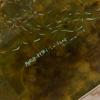 Philip & Kelvin Laverne Acid Etched Bronze "Michelangelo" Coffee Table