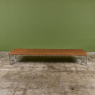 Erwine & Estelle Laverne Woven Leather Bench for Laverne