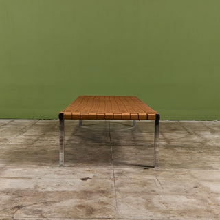 Erwine & Estelle Laverne Woven Leather Bench for Laverne