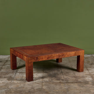 Jeff Knight Leather Coffee Table