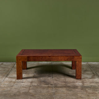 Jeff Knight Leather Coffee Table