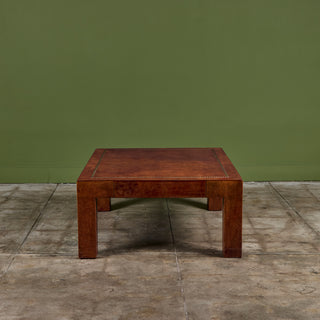Jeff Knight Leather Coffee Table