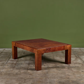 Jeff Knight Leather Coffee Table