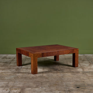 Jeff Knight Leather Coffee Table
